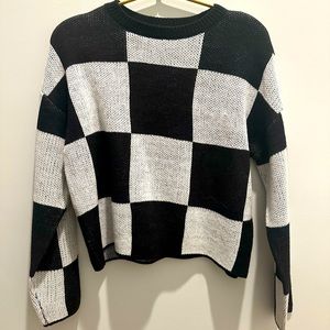 Checkered sweater